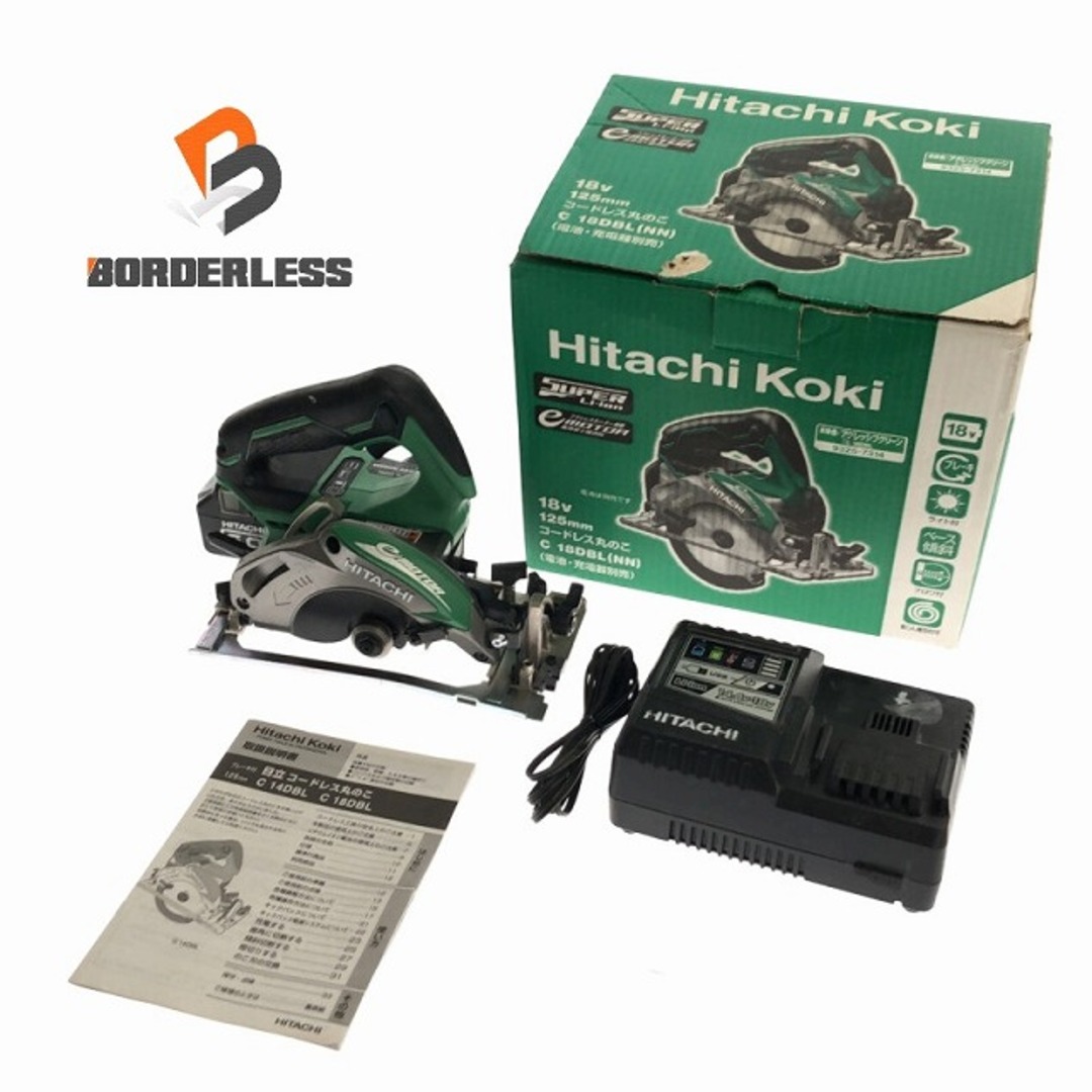 日立 - ☆中古品☆HITACHI 日立工機 18V 125mm コードレス丸のこ