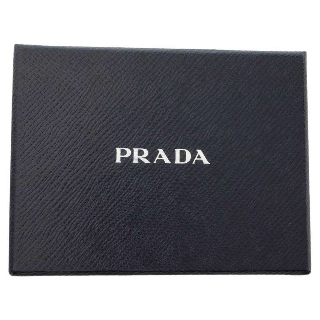 プラダ 三つ折り財布 サフィアーノ レザー 2MH021 PRADA 財布 コンパクトウォレット 黒