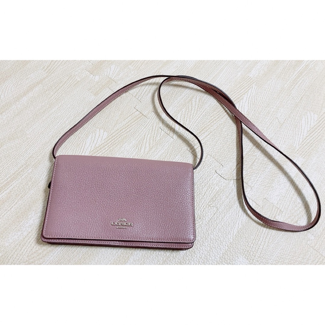 COACH コーチ ショルダーウォレット ミニポーチ ミニバッグ ピンク | フリマアプリ ラクマ