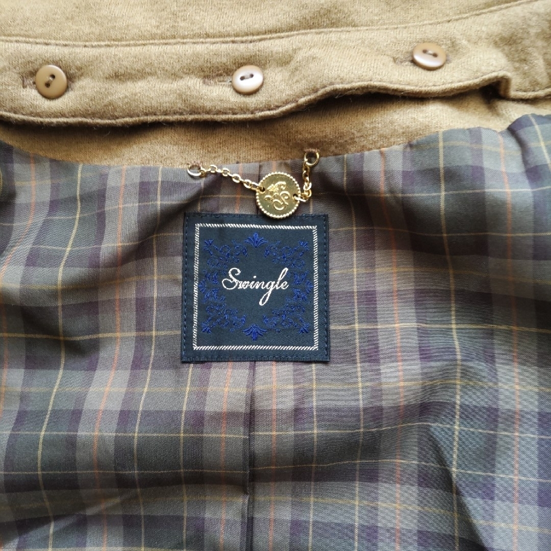 Swingle(スウィングル)のショートトレンチコート レディースのジャケット/アウター(トレンチコート)の商品写真