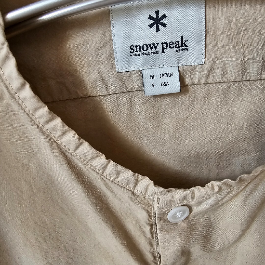 Snow Peak - スノーピーク ノーカラーシャツの通販 by たーみー's shop