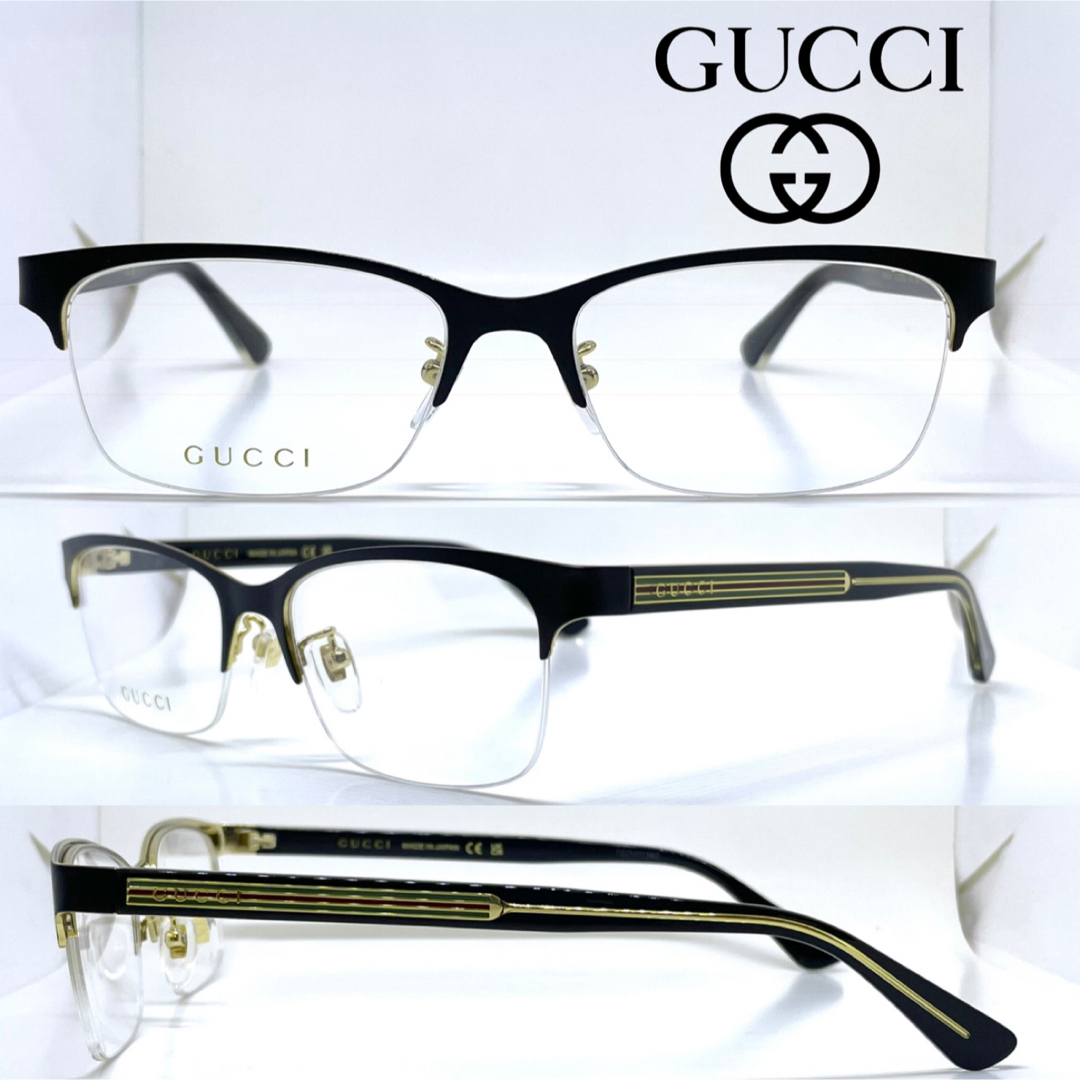 Gucci - GUCCI グッチ メガネ フレーム GG0387OJ 001 ブラックの通販