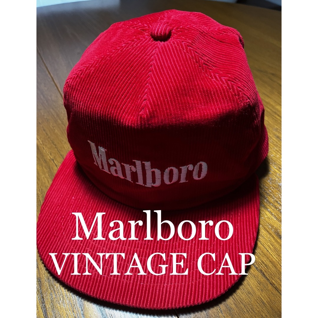 ② 美品！Marlboro コーデュロイ　キャップ　ヴィンテージ