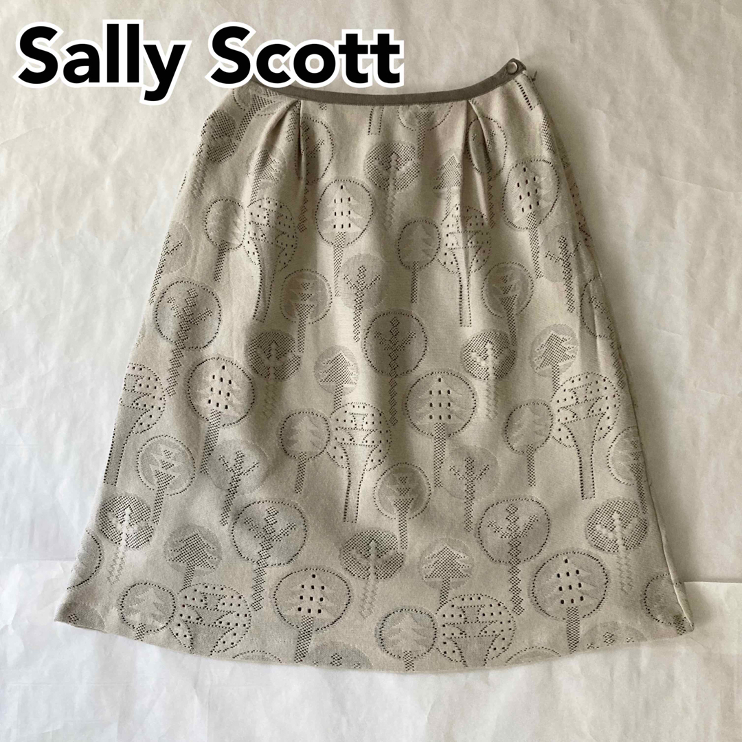 【希少】Sally Scott サリー スコット 総柄 台形スカート グレー M | フリマアプリ ラクマ