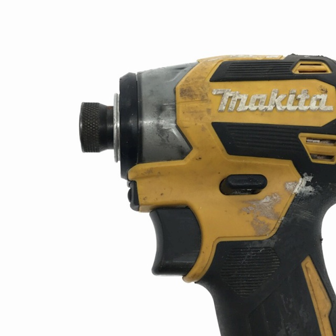 ☆品☆makita マキタ 18V 充電式インパクトドライバー TD173D 黄/イエロー バッテリー1個(18V 3.0Ah) 充電器 ケース付 80629