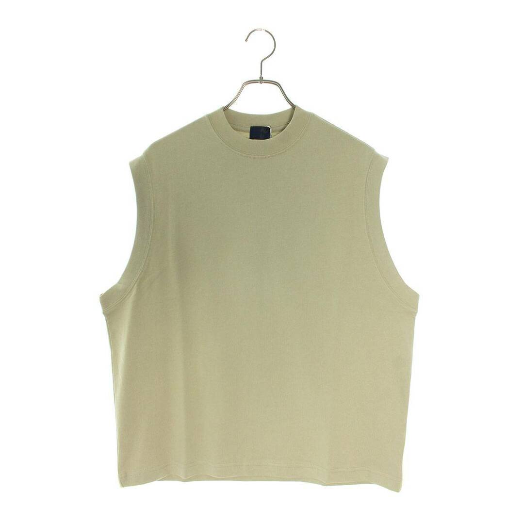 ハンドバークネイビー handvaerk NAVY  SLEEVELESS T-SHIRT リブノースリーブカットソー メンズ M