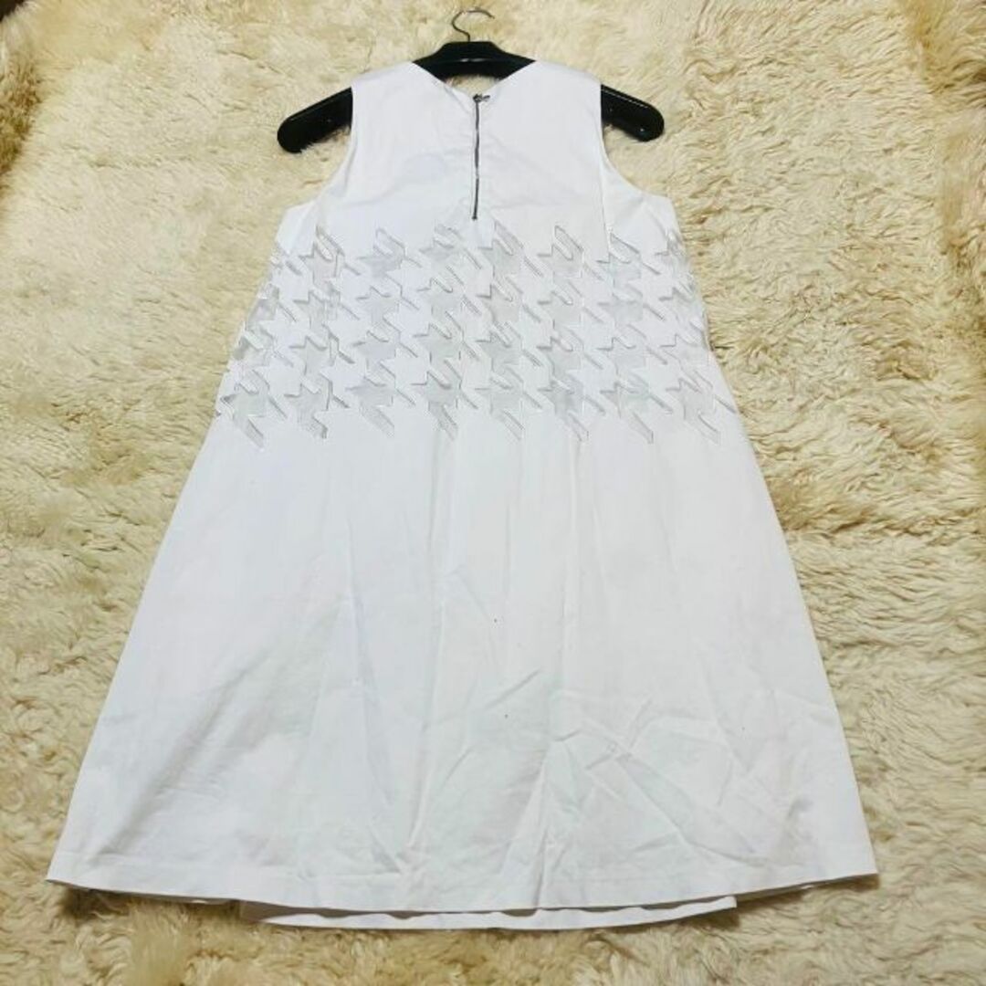 ADORE - アドーア ノーカラーフレアロングワンピース『M』美品 総柄