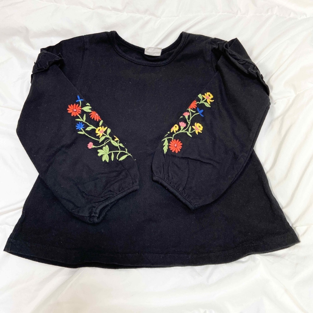 BREEZE 袖刺繍Tシャツ お花 刺繍 ロンT 長袖 トップス 子供服 | フリマアプリ ラクマ