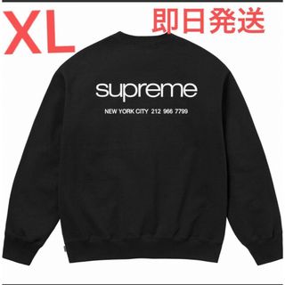 シュプリーム(Supreme)のSupreme Nyc Crewneck "Black" XL 新品未使用 (スウェット)