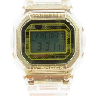 ジーショック(G-SHOCK)のG-SHOCK ジーショック 時計 DW-5035E-7  35周年記念限定モデル GLACIER GOLD グレイシア ゴールド クリア スケルトン 腕時計 ウォッチ クリア系 ゴールド系【新古品】【未使用】【中古】(腕時計(アナログ))