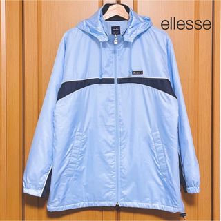 着画あり!!ellesse used  ビックシルエット ナイロン コート