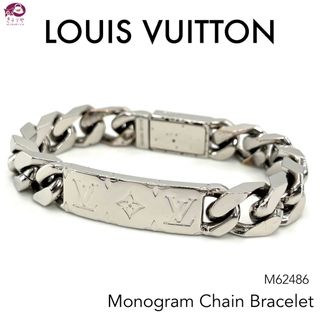 Shop Louis Vuitton Monogram Chain Bracelet (M63107, M62592) by La