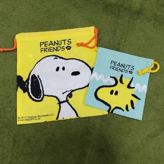 スヌーピー(SNOOPY)のスヌーピー　ウッドストック　巾着　２枚セット　スケーター(その他)