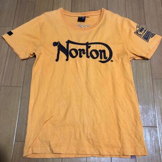 ノートン(Norton)のNORTON ノートン 刺繍 Tシャツ オレンジ Mサイズ(Tシャツ/カットソー(半袖/袖なし))