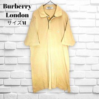 バーバリー(BURBERRY)のバーバリー ノバチェック半袖刺繍ポロシャツ『M』美品 最高級ライン ゴルフ(ポロシャツ)