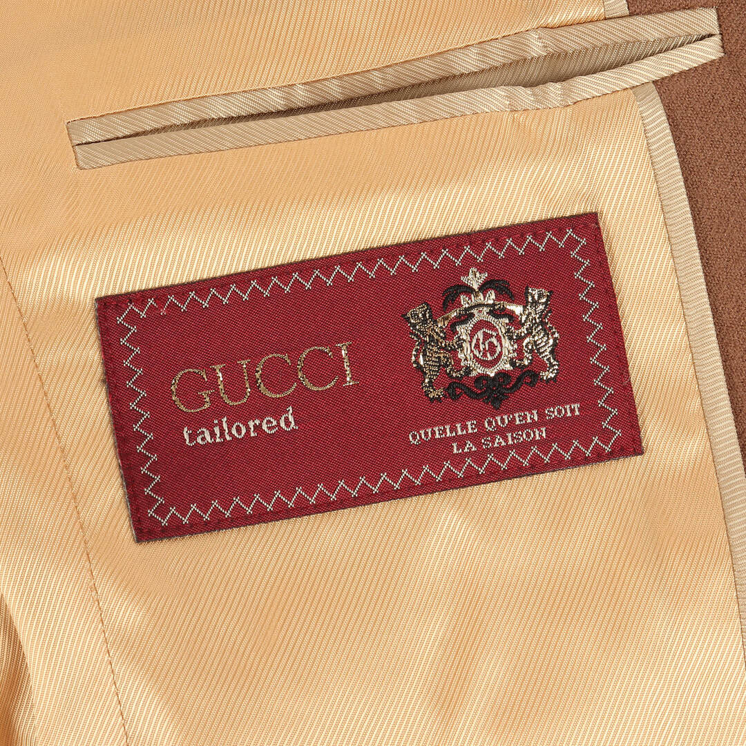 Gucci(グッチ)のGUCCI グッチ ジャケット サイズ:46 近年モデル ウール 2B テーラード ジャケット 635942 ZAA2U アウター ブレザー ブルゾン teilored ライトブラウン イタリア製 【メンズ】【中古】 メンズのジャケット/アウター(テーラードジャケット)の商品写真