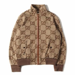 グッチ(Gucci)のGUCCI グッチ ジャケット サイズ:44 21AW ジャンボ GG キャンバス ブルゾン 680812 Z8AVS ハイネック ベージュ アウター イタリア製 ハイブランド ラグジュアリー【メンズ】【中古】【美品】(その他)