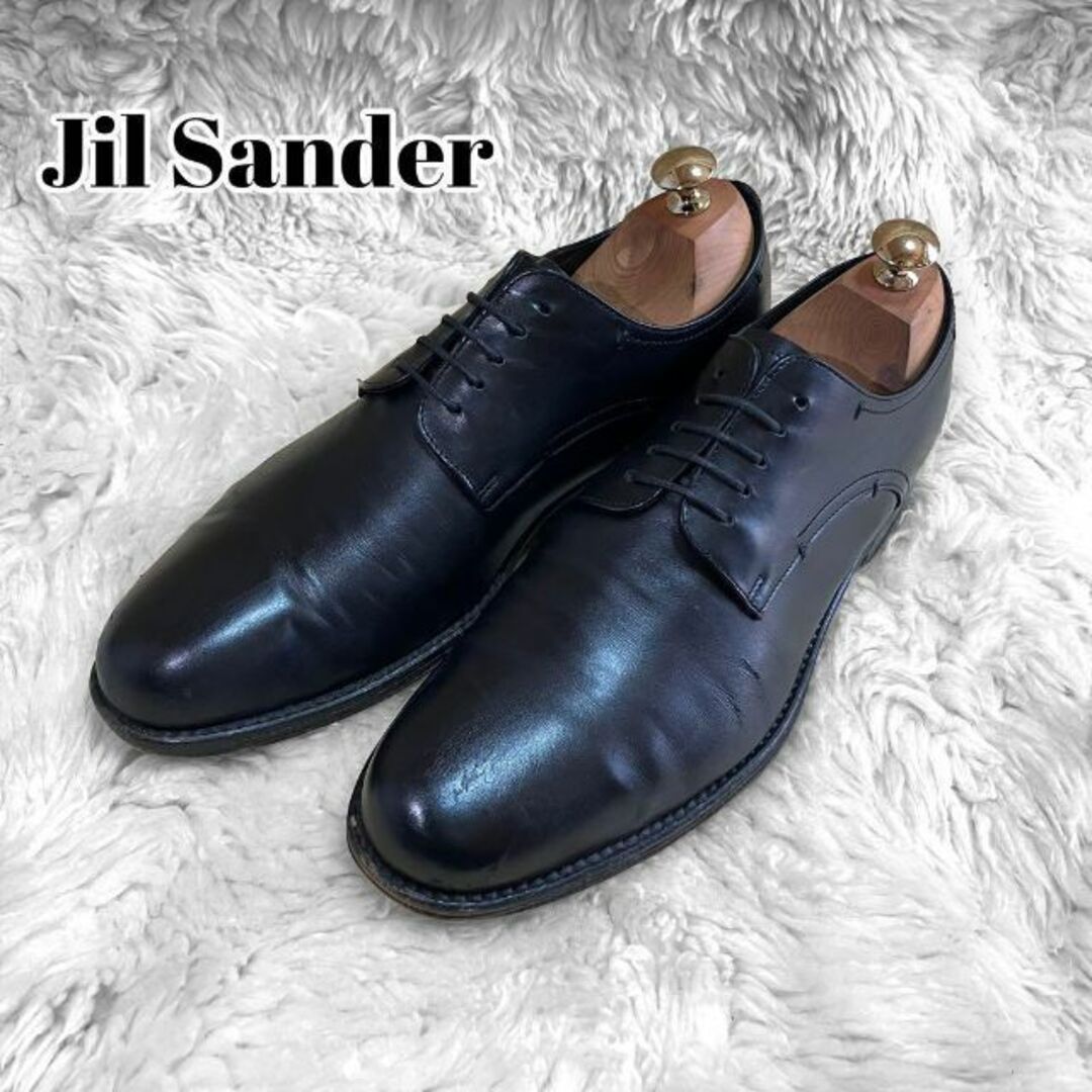 ジルサンダー プレーントゥダービーレザーシューズ『6 1/2』外羽根革靴 英国製