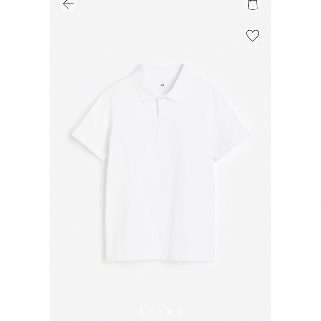 H＆M ポロシャツ　未使用 キッズ/ベビー/マタニティのキッズ服男の子用(90cm~)(Tシャツ/カットソー)の商品写真