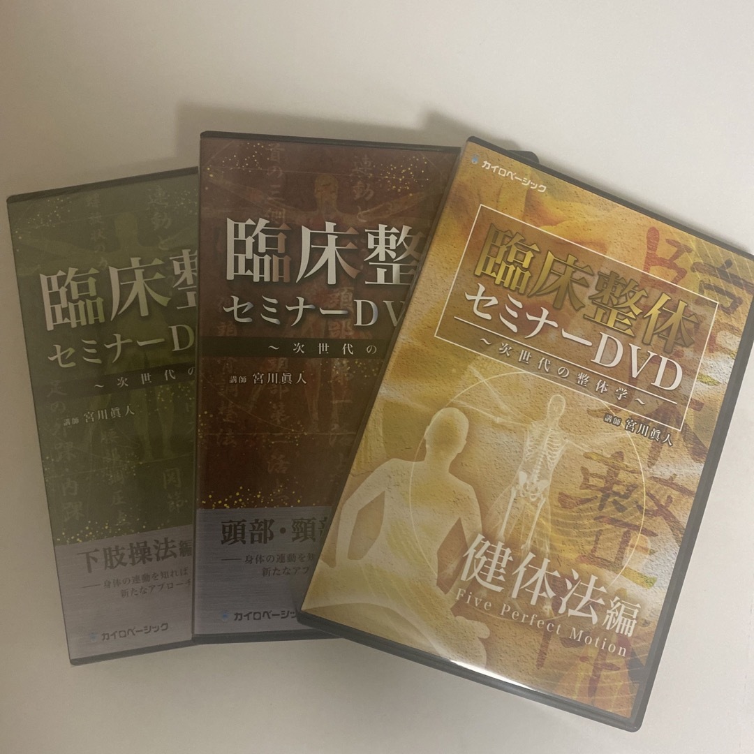 整体DVD【臨床整体セミナーDVD 頭部・頸部操法編 下肢操法編 健体法編】