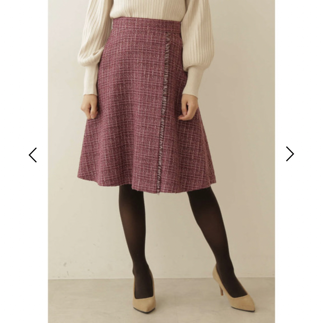 PROPORTION BODY DRESSING(プロポーションボディドレッシング)のプロポーション ツイード フレア スカート レディースのスカート(ひざ丈スカート)の商品写真