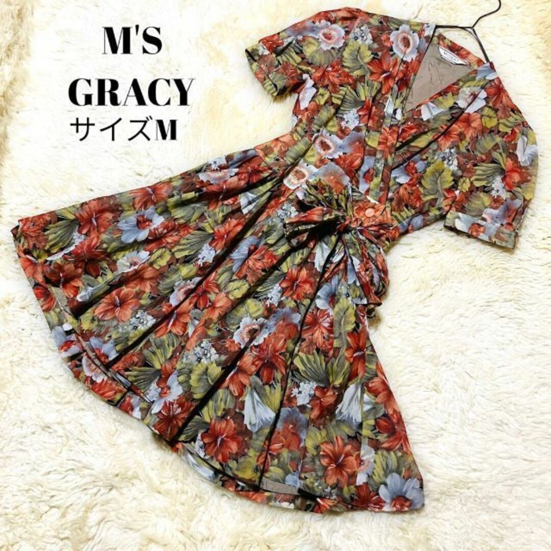 M'S GRACY 花柄ワンピース　美品