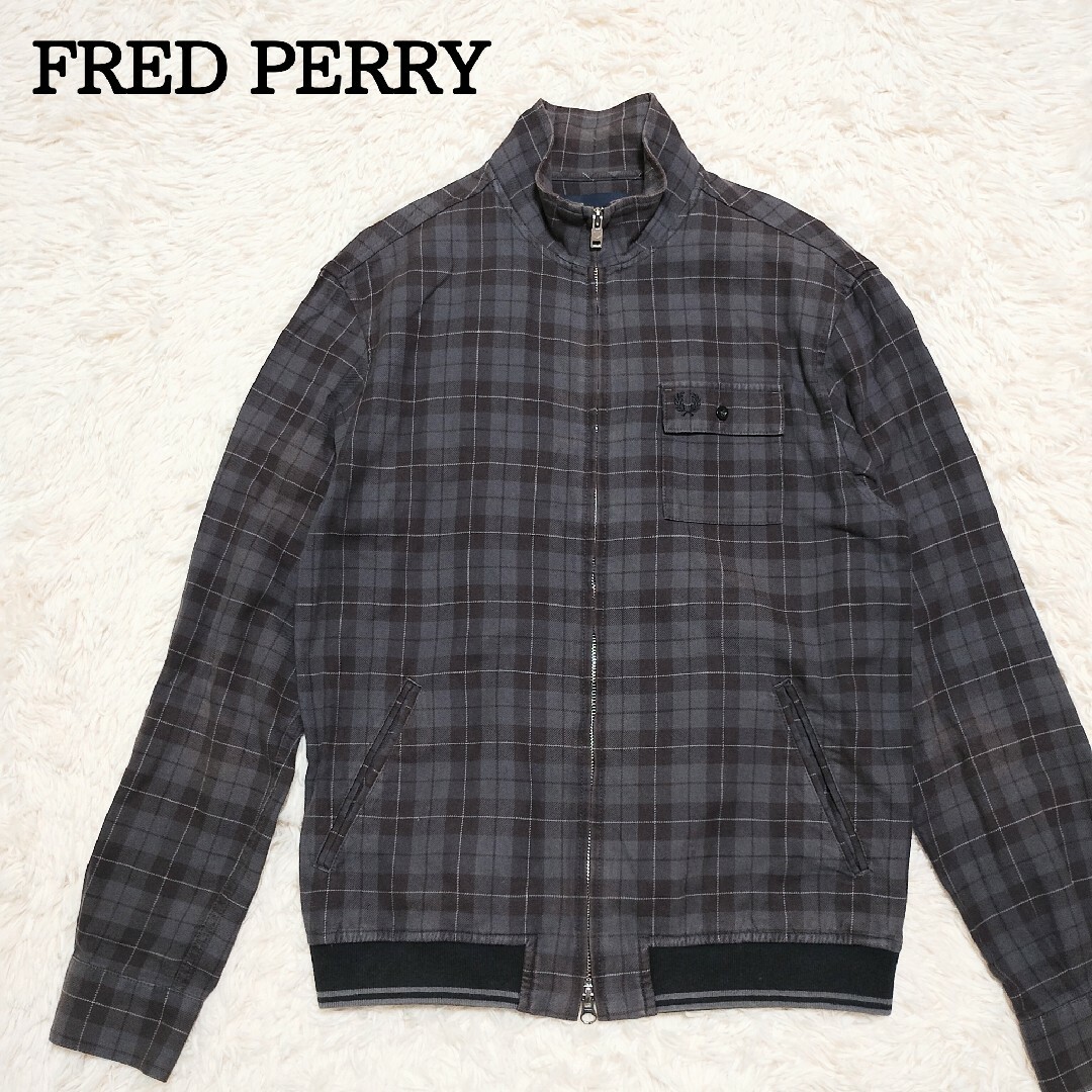 FREDPERRY　フレッドペリー　チェック柄　タータンチェックシャツジャケット | フリマアプリ ラクマ