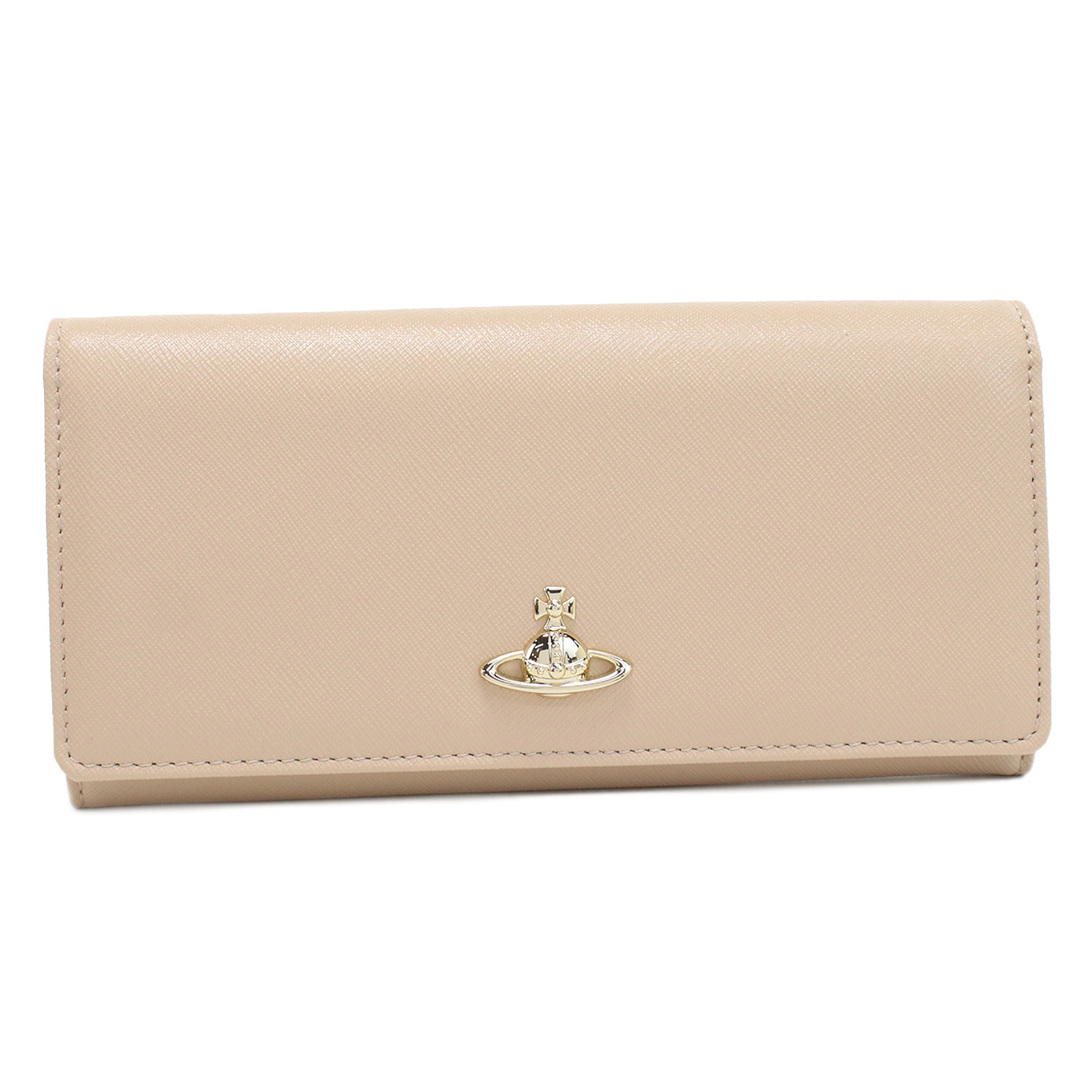 Vivienne Westwood ヴィヴィアン・ウエストウッド 51040027 長財布ニ折小銭入付き/レザー BEIGE ベージュ系 ユニセックス