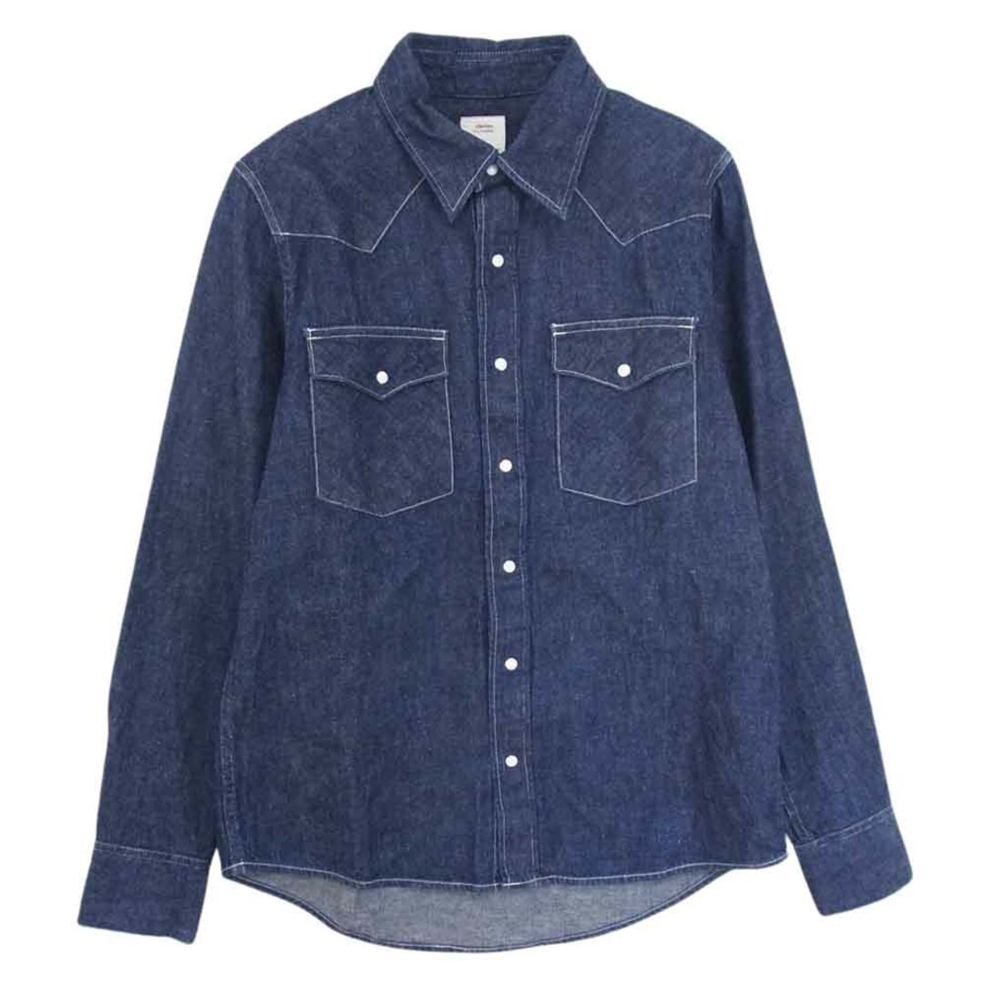 VISVIM(ヴィスヴィム)のVISVIM ビズビム 18SS 0118105007001 Social Sculpture Shirt One Wash デニム 長袖 シャツ インディゴブルー系 1【中古】 メンズのトップス(シャツ)の商品写真