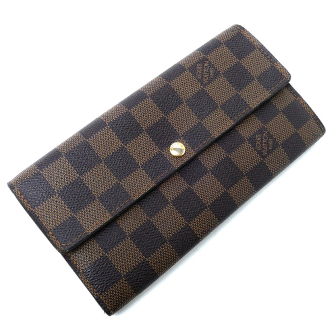 LOUIS VUITTON ルイ・ヴィトン ポルトフォイユサラ 長財布 ダミエ ブラウン N61734 CA1079 ユニセックス