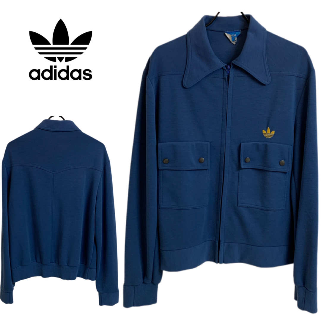 adidas 70s ventex FRANCE製 レア品 ミリタリージャージ-