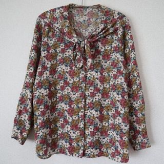 サンタモニカ(Santa Monica)のvintage blouse flower(シャツ/ブラウス(長袖/七分))