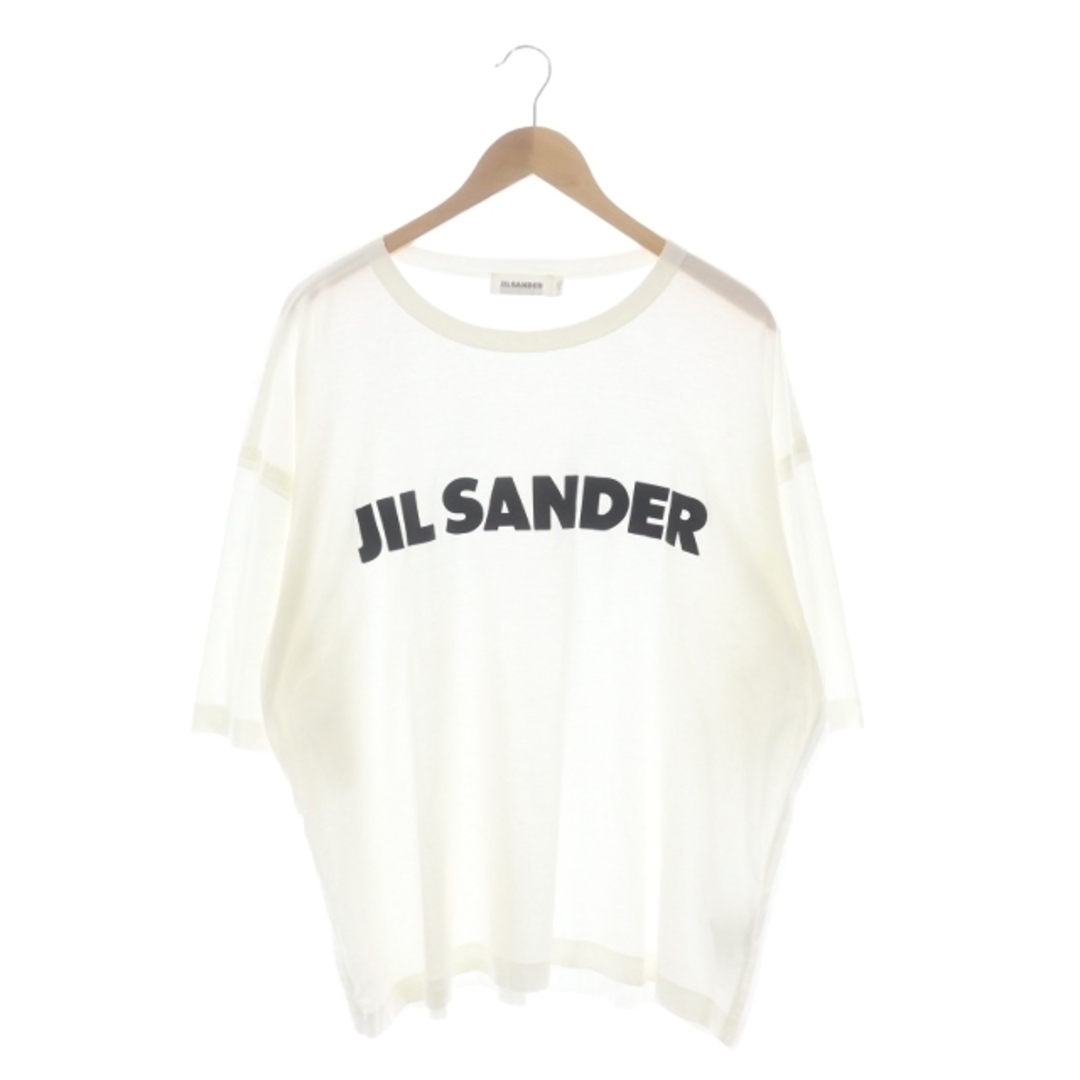 ジルサンダー Tシャツ カットソー 半袖 ロゴ S 白 ホワイト /MF ■OS64cmゆき丈