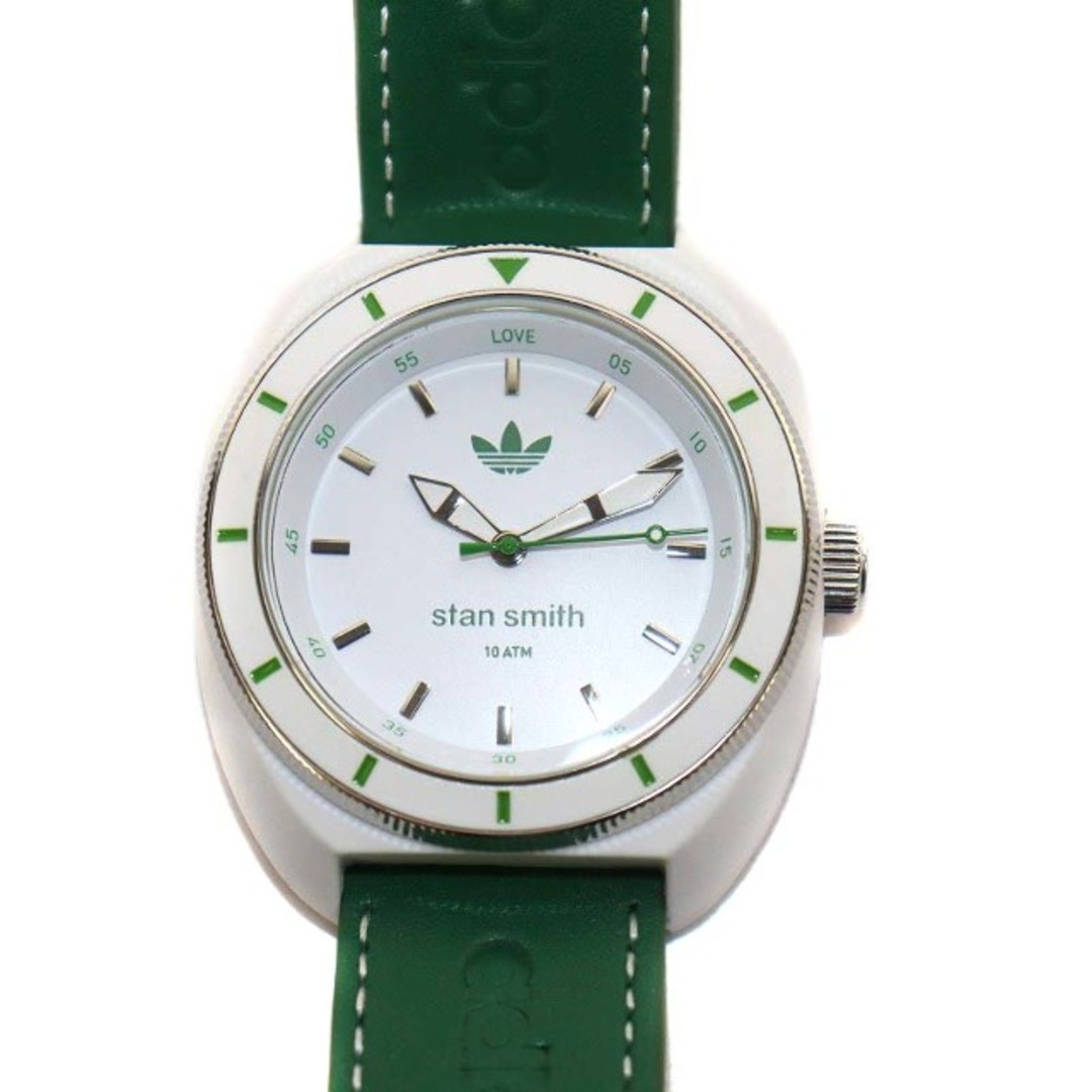 adidas(アディダス)のadidas Stan Smith 腕時計 アナログ 白 緑 ADH9086 メンズの時計(腕時計(アナログ))の商品写真
