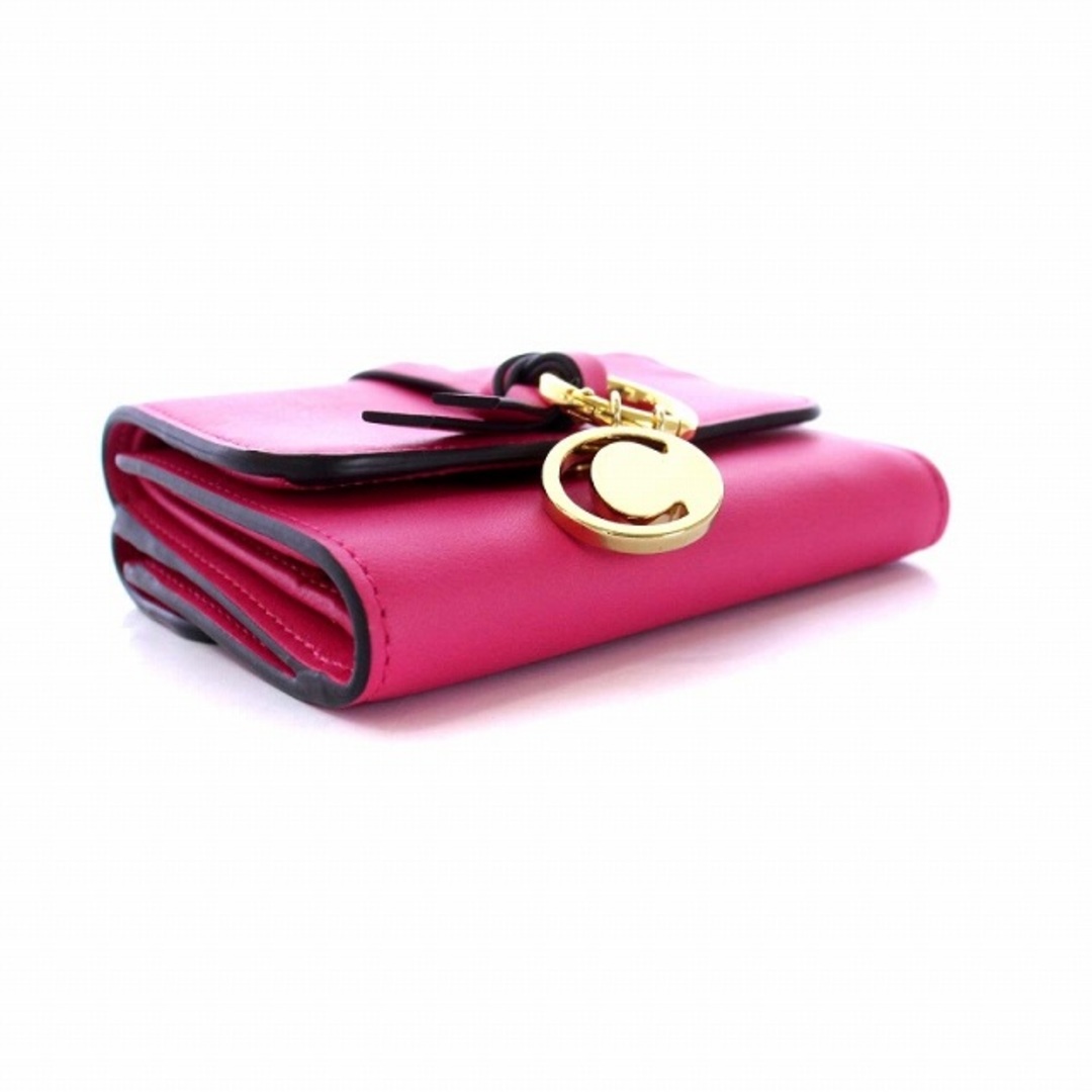 Chloe(クロエ)のクロエ Alphabet スモールトリフォールド Wホック 三つ折り財布 ピンク レディースのファッション小物(財布)の商品写真