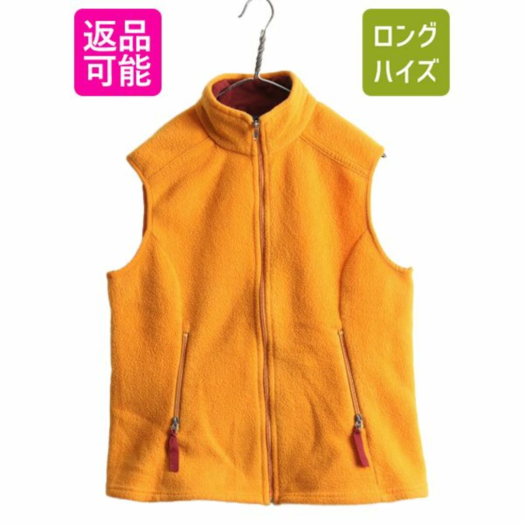 patagonia(パタゴニア)の00s USA製 パタゴニア シンチラ フリースベスト L マンゴー フルジップ レディースのトップス(ベスト/ジレ)の商品写真