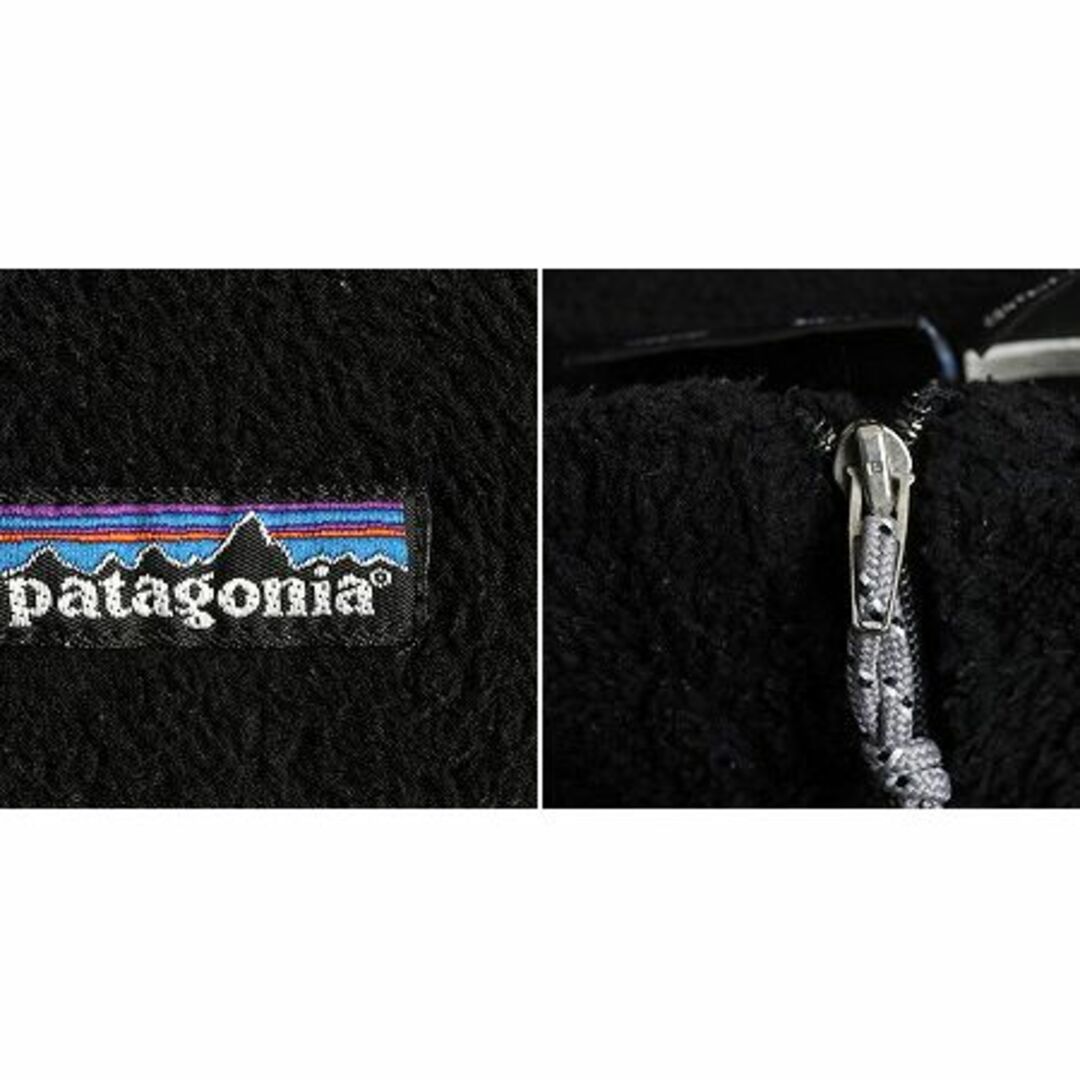 patagonia(パタゴニア)の00s USA製 パタゴニア R2 フリース ベスト L 黒 重ね着 アウトドア レディースのトップス(ベスト/ジレ)の商品写真