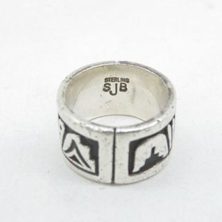 NAVAJO SILVER RING BY SBJ SIZE 15号 ナバホ族 シルバー リング スティーブン ジェイ ジョー ビゲイ(リング(指輪))