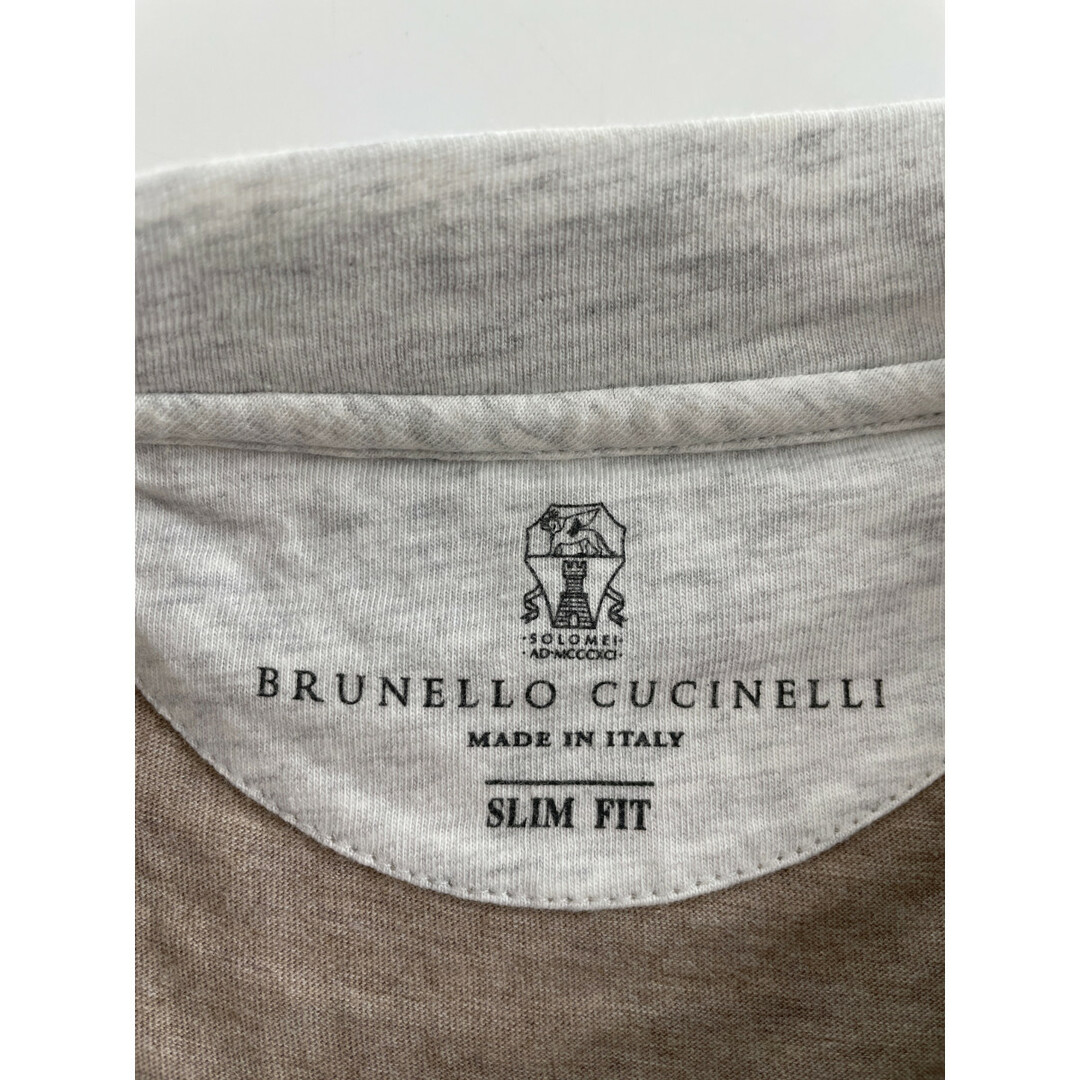 BRUNELLO CUCINELLI(ブルネロクチネリ)のブルネロクチネリ ブラウンベージュ レイヤード ジャージTシャツ L メンズのトップス(その他)の商品写真