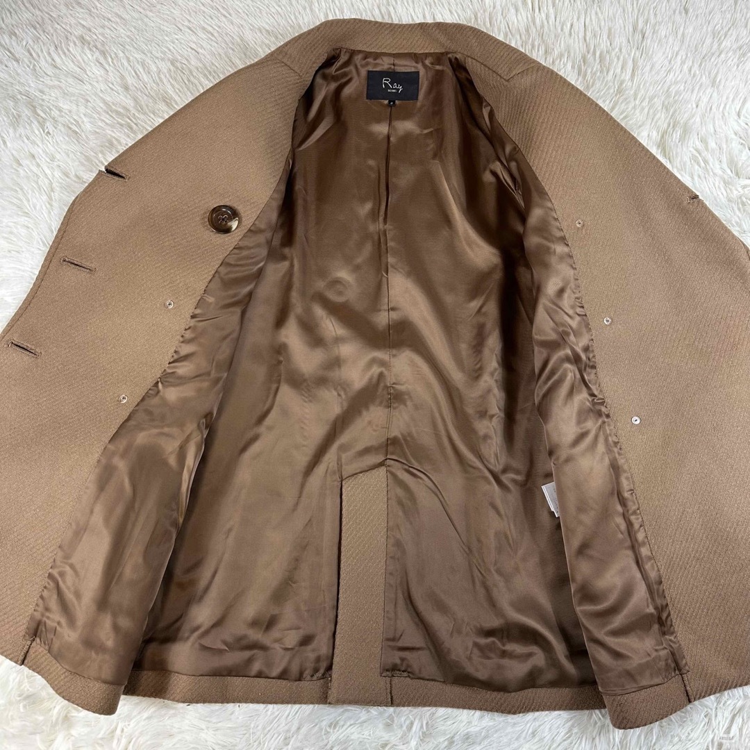 Ray BEAMS レイビームス ウールピーコート ブラック サイズ0