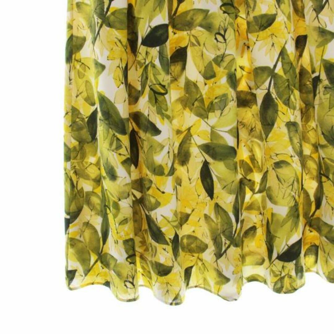UNITED ARROWS green label relaxing(ユナイテッドアローズグリーンレーベルリラクシング)のgreen label relaxing フレアスカート ひざ丈 38 M 黄色 レディースのスカート(ひざ丈スカート)の商品写真