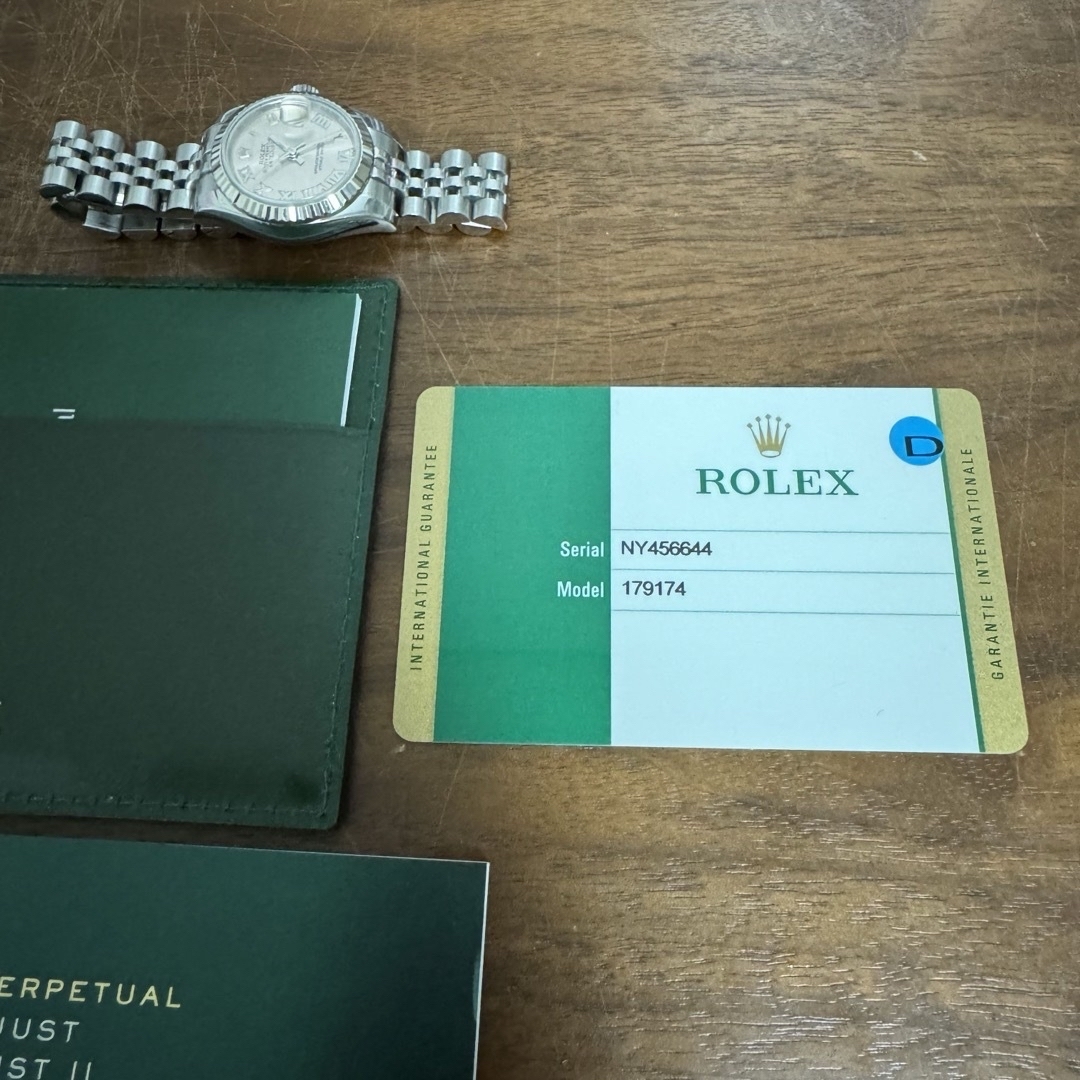 ROLEX(ロレックス)の ROLEX ロレックス 179174 ステンレス 自動巻き腕時計 ピンクローマ レディースのファッション小物(腕時計)の商品写真