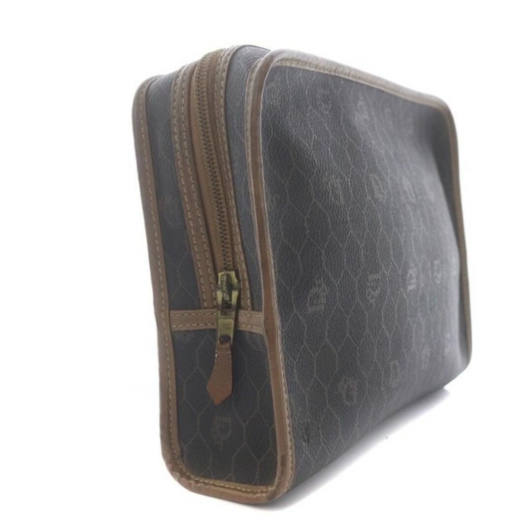 Dior(ディオール)のディオール Dior セカンドバッグ クラッチバッグ 総柄 茶 ダークブラウン メンズのバッグ(セカンドバッグ/クラッチバッグ)の商品写真