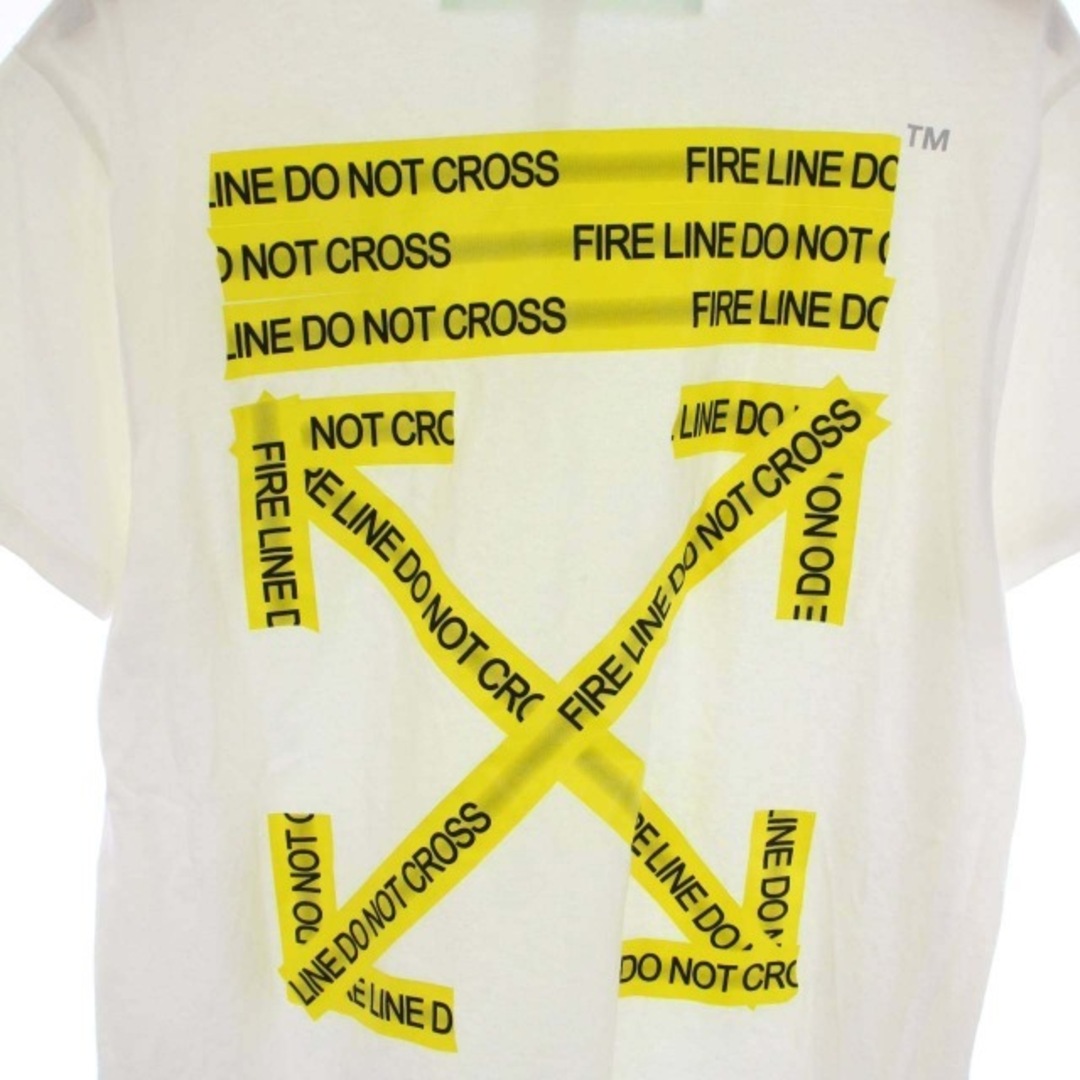 OFF WHITE FIRETAPE S/S TEE Tシャツ 半袖 XS 白