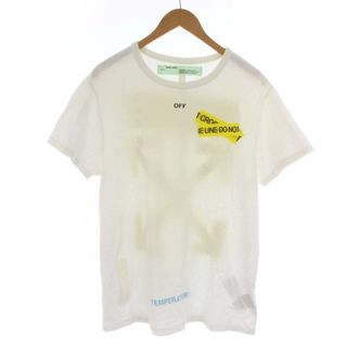 美品 オフホワイト Tシャツ イエロー size:S【61330】