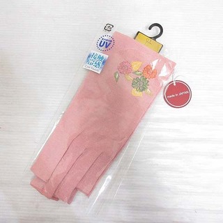 シビラ(Sybilla)のシビラ SYBILLA UVカット 手袋 グローブ 刺繍 21-22cm ピンク(手袋)