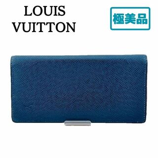 ヴィトン(LOUIS VUITTON) タイガ 長財布(メンズ)（ブルー・ネイビー
