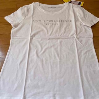 トミーヒルフィガー(TOMMY HILFIGER)のTOMMY トミーヒルフィガー TシャツレディースSサイズ ホワイト(Tシャツ(半袖/袖なし))