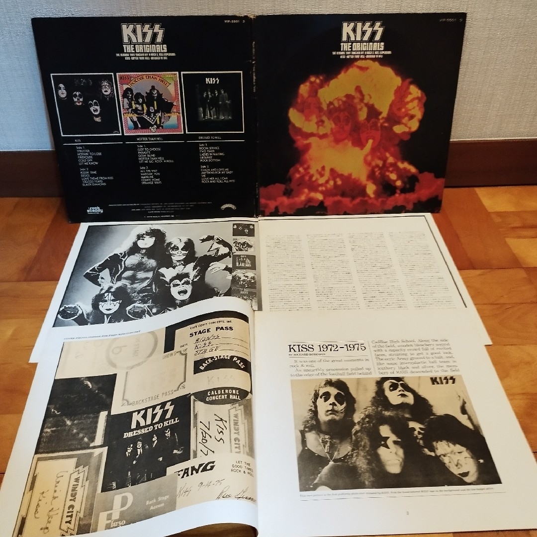 KISS／地獄の全貌 (The Originals)／キッスLPレコード3枚組 エンタメ/ホビーのCD(ポップス/ロック(洋楽))の商品写真