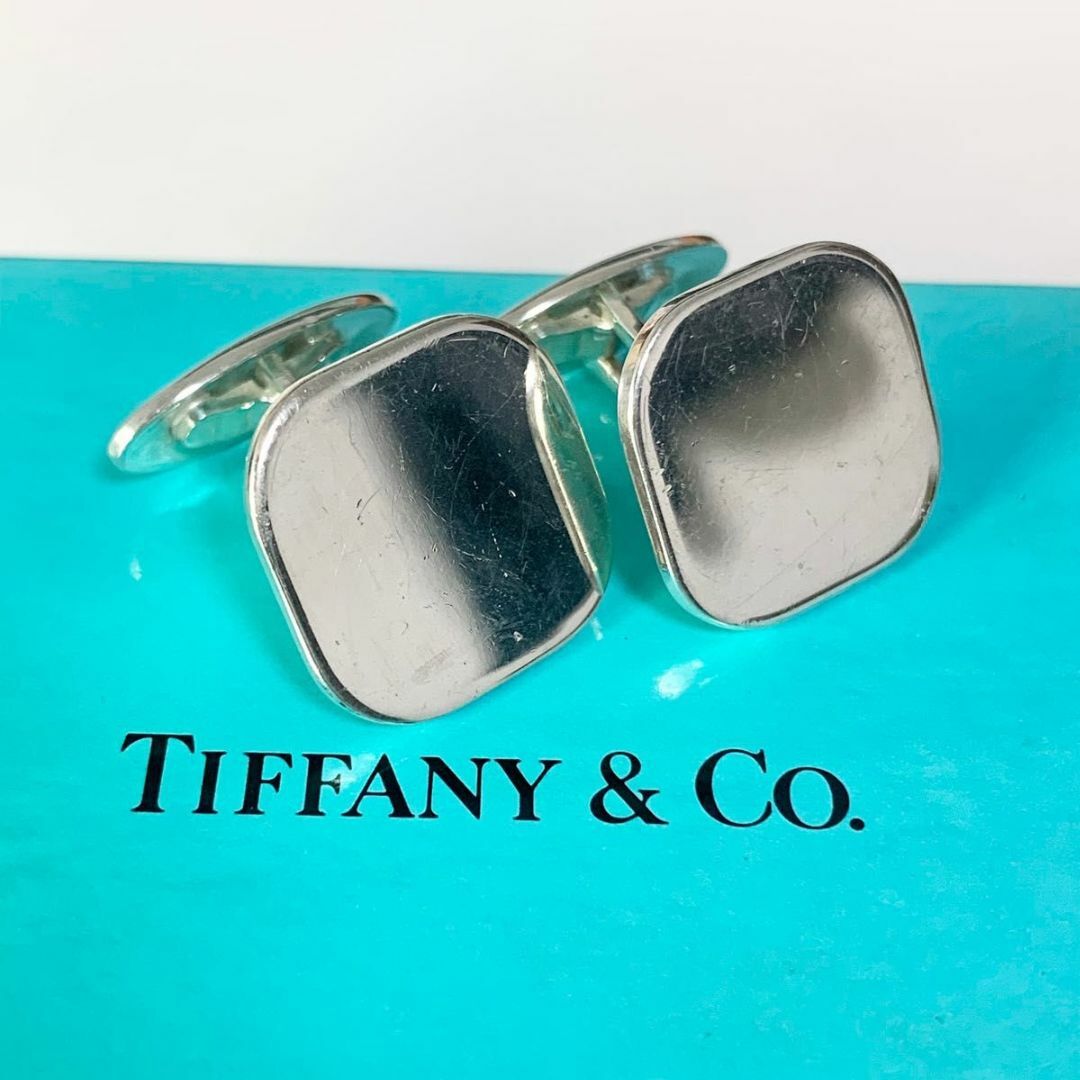 TIFFANY&Co. ティファニー スクエア 鏡面カフス カフリンクス